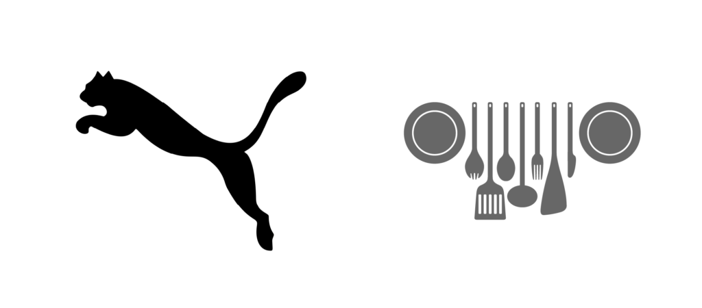 Loomo brandmark logo types - Puma Overland Kitchen Pictorial logos